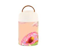famyily Candy Peach Kingdom Girl in acciaio inossidabile isolato sottovuoto cibo caldo pranzo box con cucchiaio per il pranzo sottaceto 17 once