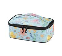 famyily Carino Cartoon Sea Creatures Kids Lunch Bag Isolato Tote Bag Lavoro Lunchbox per gli Uomini Mini Lunchbox Riutilizzabile