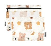 Famyily - Cartella per dessert con cerniera e finestra trasparente, grandi borse per matite resistenti, cartelle perforate a 3 fori, per classe scolastica, organizzatori da ufficio