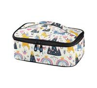 famyily Cartone animato Carino Colore Unicorni Borse Pranzo per Adulti Cooler Tote Box Lunch Box Isolato Termico Lunch Cooler Spiaggia