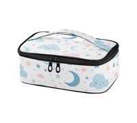 famyily Cartoon Carino Rosa Blu Nuvola Luna Decorativo Adulto Borsa Pranzo Piccolo Cooler Bag Lunchbox per Donna per Beach loncheras para Mujer pequena