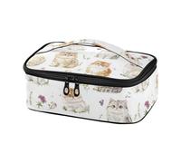 famyily Cartoon Selkirk Rex Cats White Lunch Tote Borsa isolata Teen Lunch Box Thermal Lunch Box con manico
