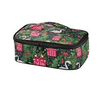 famyily Christmas Tropical Flamingos Kids Lunch Bag Cooler Bag Men Lunch Box per il lavoro Mini Cooler Pasto Termico Tote College