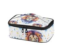 famyily Colorful Lion White Lunch Tote Cooler Lunch Box Lunch Box Men Thermal Lunch Box Trekking