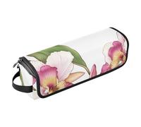 famyily Custodia da viaggio 2 in 1 per ferro arricciacapelli con tappetino in ferro a doppio strato, custodia da viaggio per utensili caldi e accessori per la cura dei capelli, Colombia Cattleya