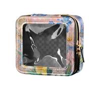 famyily Daffodil Girasole Blush Cute Makeup Case Bag Clear Borse da viaggio per articoli da toeletta Borsa per la cura della pelle per le donne, Blush Girasole Narciso, 1 size