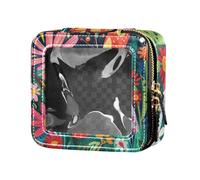 famyily Glam Butterfly Clear Makeup Bag Piccolo Impermeabile Viaggio Toiletry Bag Borse Cosmetici per Viaggio, Farfalla Glam, 1 size