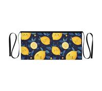 famyily Grembiule da cameriera con 3 tasche grembiuli per cameriera allegro fantasia limone grembiule corto 30,5 cm grembiule da portata impermeabile, allegro fantasia limone, 1 taglia, Allegro