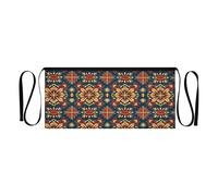 famyily Grembiule da cameriera vintage floreale rosso e blu con tasche grembiule da server piccolo grembiule da 30,5 cm impermeabile
