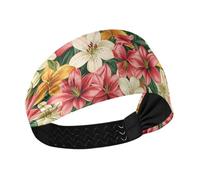 famyily Guyana Regia Lily Beauty Summer Cooling fascia titolare organizzatore testa elastica per le donne per trucco yoga atletica sport make upColorful Duchshund Dog Stars