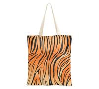 famyily La tela totalizza la borsa di totalizzatore della tela di Brown della pelle delle tigri per le donne per le borse riutilizzabili
