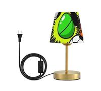 famyily Lampada da tavolo da pallacanestro da calcio baseball pallavolo per camera da letto 3 modalità di colore Piccola lampada da scrivania con paralume in tessuto per soggiorno, camera dei bambini