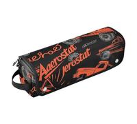 famyily Organizer 2 in 1 per strumenti per capelli con cuscinetto resistente al calore, borsa da viaggio organizer per utensili caldi e accessori per la cura dei capelli, auto da corsa rosse e nere