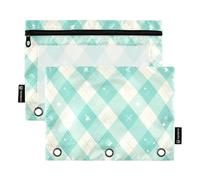 Famyily - Raccoglitore impermeabile con griglia da poker verde con finestra trasparente, custodia grande in vari colori, 3 per scuola, ufficio e casa, multicolore, 2 pezzi