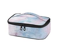 famyily Rosa e Azzurro Marmo Texture Lunch Bag per Ragazze Cooler Bag Ragazzi Lunch Box per Impermeabile lonchera para escuela