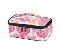 famyily San Valentino Cuori Pesca Rosso Lunch Bag per Ragazze Cooler Tote Box Teen Lunch Box Termico Lunch Cooler Picnic