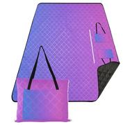 famyily Tappetino da gioco all'aperto resistente all'acqua Erba Outdoor Playmat 80 "X118" per la coperta del concerto del bambino, gradiente tricolore