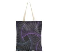 famyily Tela Totes Blu e Viola Scienza e Tecnologia Linee Tote di Tela Per Le Donne per Viaggiare Carino Tote Bag