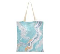 famyily Tote Bag Tela Verde Lusso Texture Marmo Panno Tote Borse Con Manici per Le Donne Lavoro Estetica Canvas Tote Bag