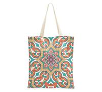 famyily Tote Bags Colorful Art Vintage Style Texture Canvas Totes per le donne per il compleanno Tote Bag Piccolo