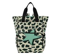 famyily Zainetto per mamma, borse per pannolini per neonata | Borsa da viaggio multifunzionale per maternità, regali per baby shower, stampa leopardata stella verde chiaro