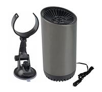 FAMYNGL Ventilatore Auto Riscaldamento Casa Riscaldamento 12V per Auto Riscaldamento Rapido Sbrinamento Rapido Sbrinatore Stufa Portatile Ventola di Riscaldamento in ABS Usato per I Regali,Nero