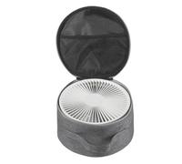Fan Bag Storage, Round Portable Organizer Pouch Cover for Beach Travel Workplace Camping, Soft 600D Cloth Zipper Case for Folding Fan, Makeup, Accessories, Outdoor Utility Use