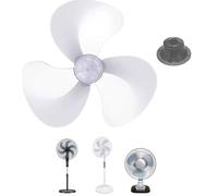 Fan Blade Replacement Part | PP Three Blade Propeller 16 Inch 400mm with Nut Cap Included | Universal Cooling Accessory Compatible Standing Desk Mounted Circulation Units | Household Workshop Dormitor