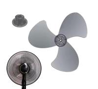 Fan Blade Replacement Part | PP Three Blade Propeller 16 Inch 400mm with Nut Cap Included | Universal Cooling Accessory Compatible Standing Desk Mounted Circulation Units | Household Workshop Dormitor
