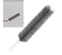 Fan Brush For Cleaning - Reusable Bendable Duster Tool, Washable Dust Removal Head, Narrow Cleaning Aid, Soft Nylon Fiber Cleaner | Crevice Dust Remover,For Air Conditioner Vent Blind Window