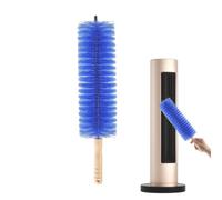Fan Cleaning Brush, Flexible Dense Bristles, Washable Duster with Blind Cleaner, Air Vent Window Track Keyboard Tool, Sturdy Performance Home Cleaning Accessory, White Standard Size
