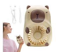 Fan con cordino, simpatico fan della mano - Ventilatore per le mani dei cartoni animati per bambini - Ricarica USB, refrigeratori d'aria a 3 velocità, dispositivi di raffreddamento personale per tutti