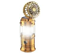 Fan da campeggio solare con lampada | Luminoso per la esterna Strumento di ristoro portatile con laboratorio di in spiaggia da picnic