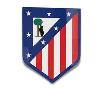 fan decor Targa da parete Atletico Madrid - Arte da parete in acrilico con licenza ufficiale con kit per appendere - Regalo per uomini, ragazzi e fan - camera da letto, sala giochi e decorazione