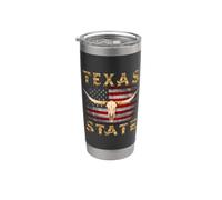 Fan del Texas State Pride dal 1845 Bicchiere termico in acciaio inox doppia parete