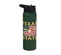 Fan del Texas State Pride dal 1845 Stainless Steel Insulated Water Bottle