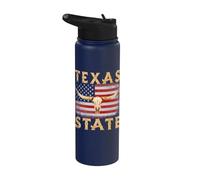 Fan del Texas State Pride dal 1845 Stainless Steel Insulated Water Bottle