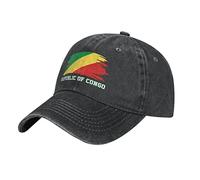 Fan della Bandiera della Repubblica del Congo Uomo Donna Tappo Sportivo Leggera Cappellino da Baseballberretto Protezione Solare Cappello da Baseball per Che Corre Estivo Caccia