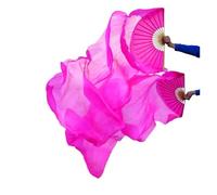 fan della danza cinese, 1 paio/1 pz Danza Del Ventre Velo A Ventaglio Di Seta Bambù Fatti A Mano Tinto Prestazioni Multicolor 120-250x90 cm(1pair-type 2,150x90cm)