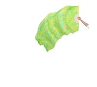 fan della danza cinese, 1 paio/1 pz Danza Del Ventre Velo A Ventaglio Di Seta Bambù Fatti A Mano Tinto Prestazioni Multicolor 120-250x90 cm(1pc Right-type 9,250x90cm)