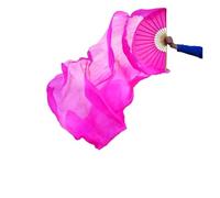 fan della danza cinese, 1 paio/1 pz Danza Del Ventre Velo A Ventaglio Di Seta Bambù Fatti A Mano Tinto Prestazioni Multicolor 120-250x90 cm(1pc Right-type 2,120x90cm)