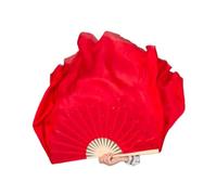 fan della danza cinese, Velo da ventaglio in seta for danza del ventre donna pieghevole in bambù fatto a mano 2 pezzi 41-86 cm a doppia faccia(86cm(36 50cm),1pcs right 1pcs left)