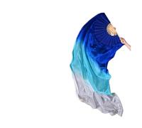 fan della danza cinese, Ventaglio di danza del ventre 150 cm 59,05 pollici Pratica danzatrice colori sfumati 1 o 2 pezzi(1pcs)