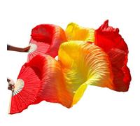 fan della danza cinese, Ventaglio Di Danza Del Ventre In Seta Multicolor 120-280cm 2 Pz(5,M-150cm-1pair(2pcs))