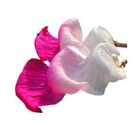 fan della danza cinese, Ventaglio di danza del ventre Veli seta a doppia mano Multicolori Dimensioni multiple Vero e(Color 1,150cm Silk)