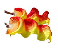 fan della danza cinese, Ventaglio di danza del ventre Veli seta a doppia mano Multicolori Dimensioni multiple Vero e(Color 4,240cm Silk)