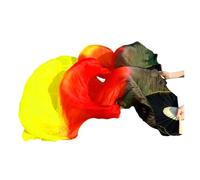 fan della danza cinese, Ventaglio di danza del ventre Veli seta a doppia mano Multicolori Dimensioni multiple Vero e(Color 10,180x90cm Real Silk)