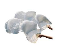 fan della danza cinese, Ventaglio di danza del ventre Veli seta a doppia mano Multicolori Dimensioni multiple Vero e(Color 8,150x90cm Real Silk)