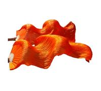fan della danza cinese, Ventaglio di danza del ventre Veli seta a doppia mano Multicolori Dimensioni multiple Vero e(Color 9,150cm Silk)