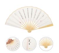 Fan Della Poesia Carta Di Riso Ventilatore Manuale Mano Decorativi